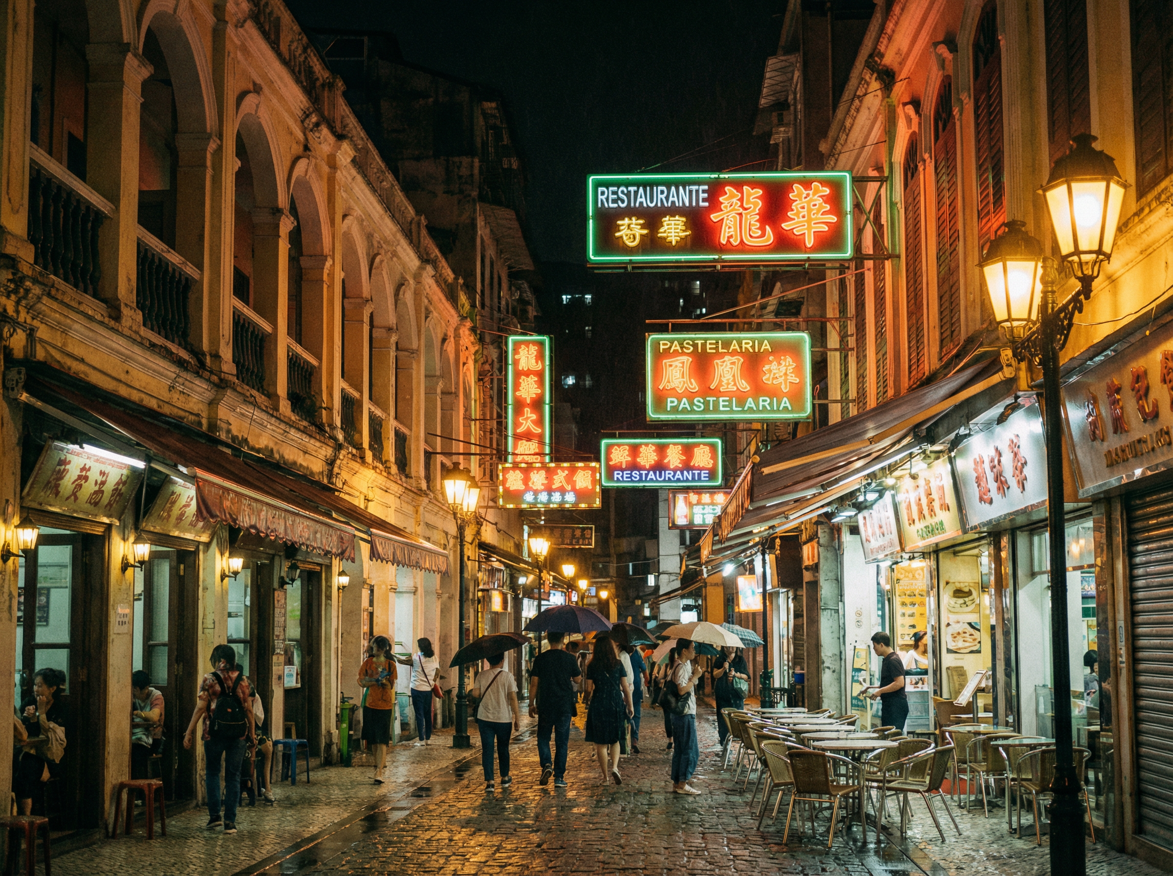 澳门彩票 - 澳门街头美食夜景
